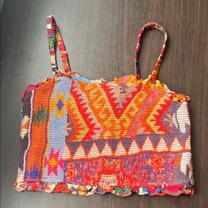 Ranna Gill Multicolor Patchwork Crop Top